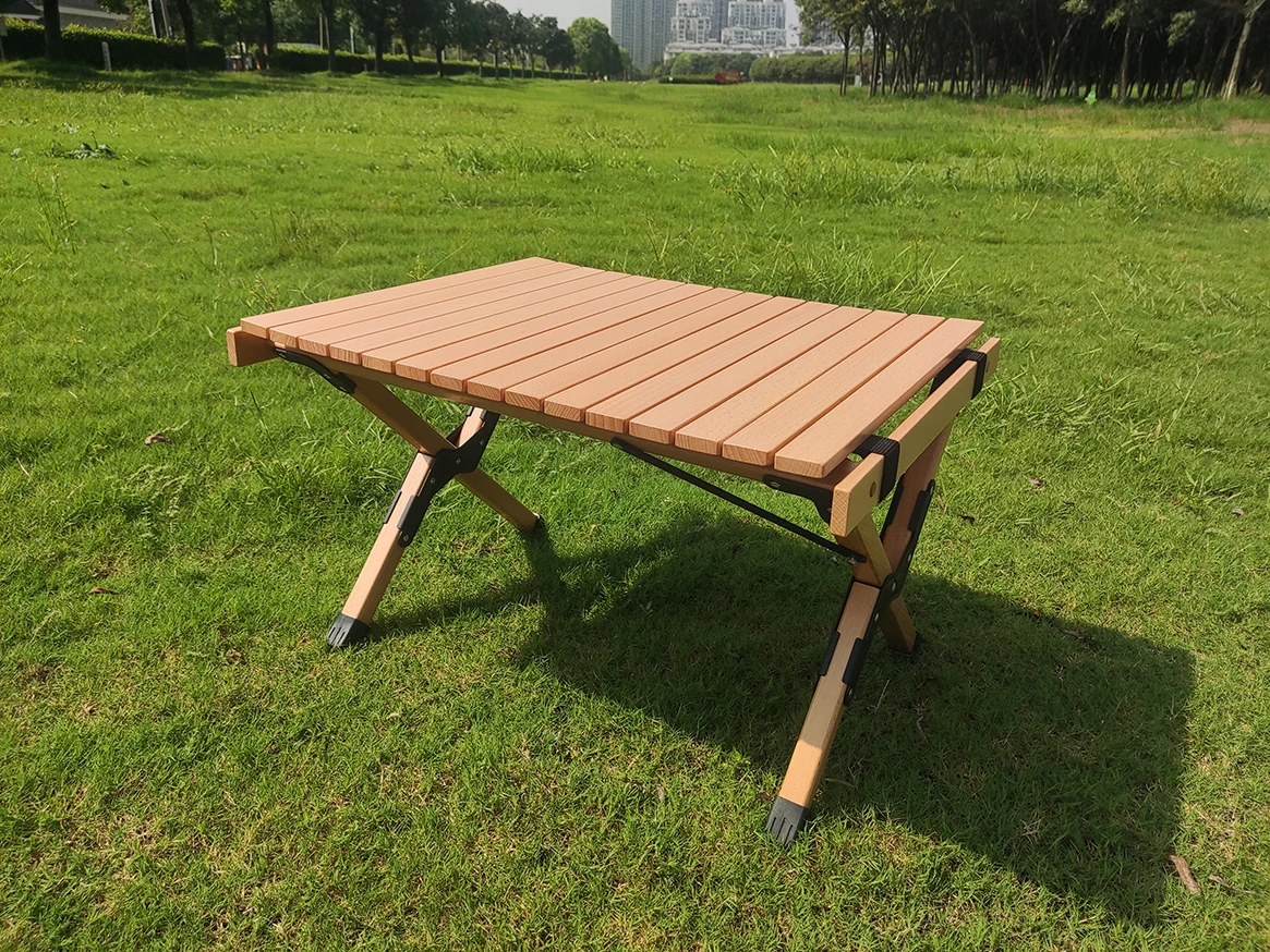Top Selling Outdoor Lightweight Foldable Rolling Table Wooden Camping Garden Tables for Leisure