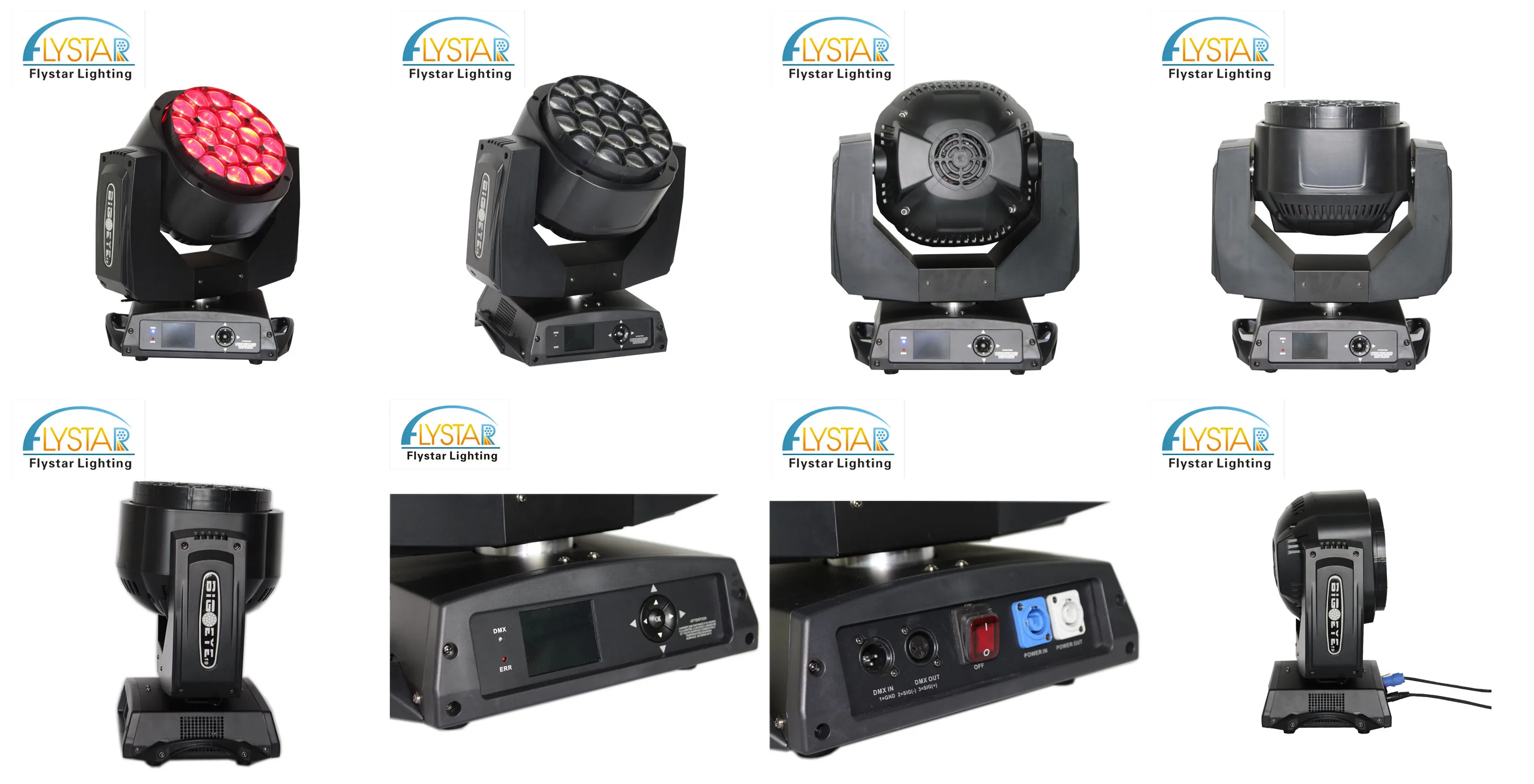 stage lighting 19X15W RGBW led zoom beam wash bee eye K10 moving head light