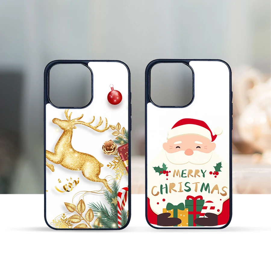 wholesale 2D 3D TPU PC 2 in 1 tough cases custom logo paper film printing coated snap phone case sublimation machine made