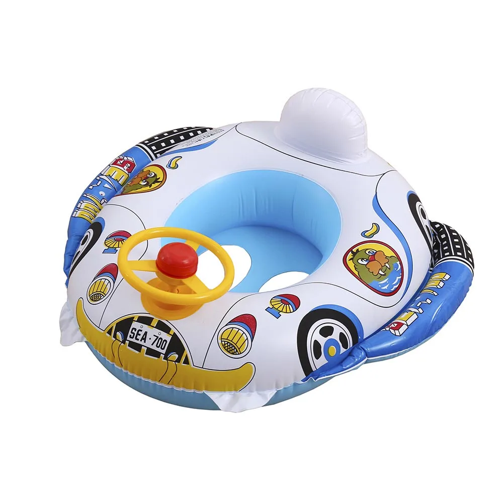 Hot Selling Baby Pool Inflatable Float Seat Boat Swim Ring Swimming Safe Raft Kids Water Motorcycle Car