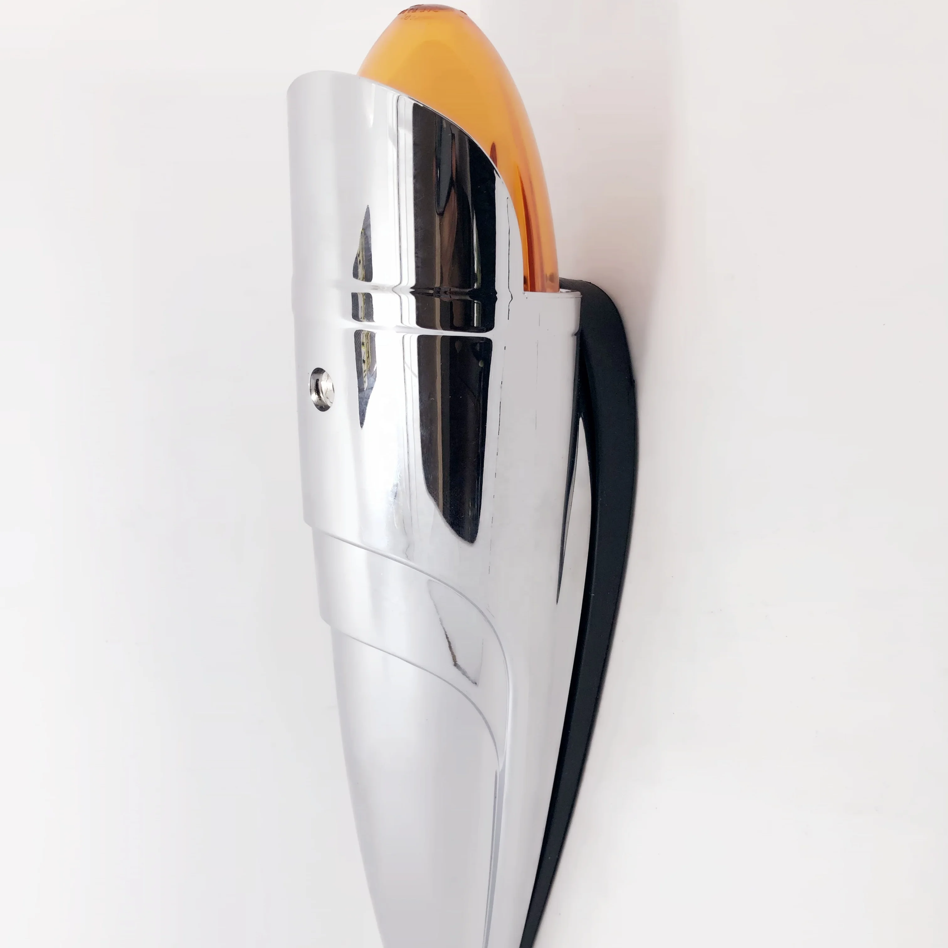 Cab Led truck trailer lights kit,square double face led pedestal fender lights w/chrome visor for freightliner century columbia