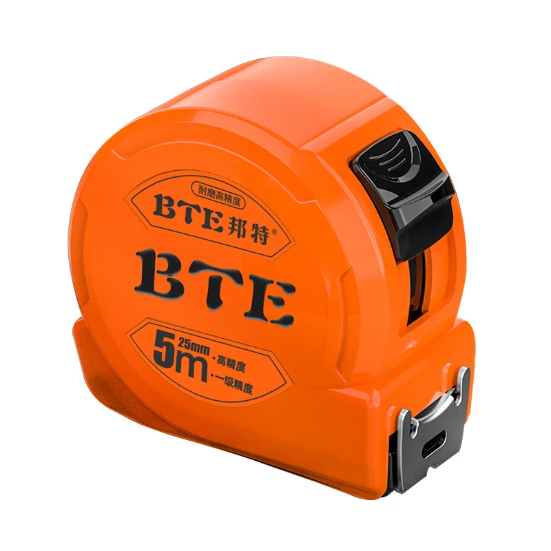 BTE New Humanized Design Cute Low Price Strong ABS Case Custom Logo Belt Clip Durable 3m 5m 8m Thicker Blade Pocket Tape Measure