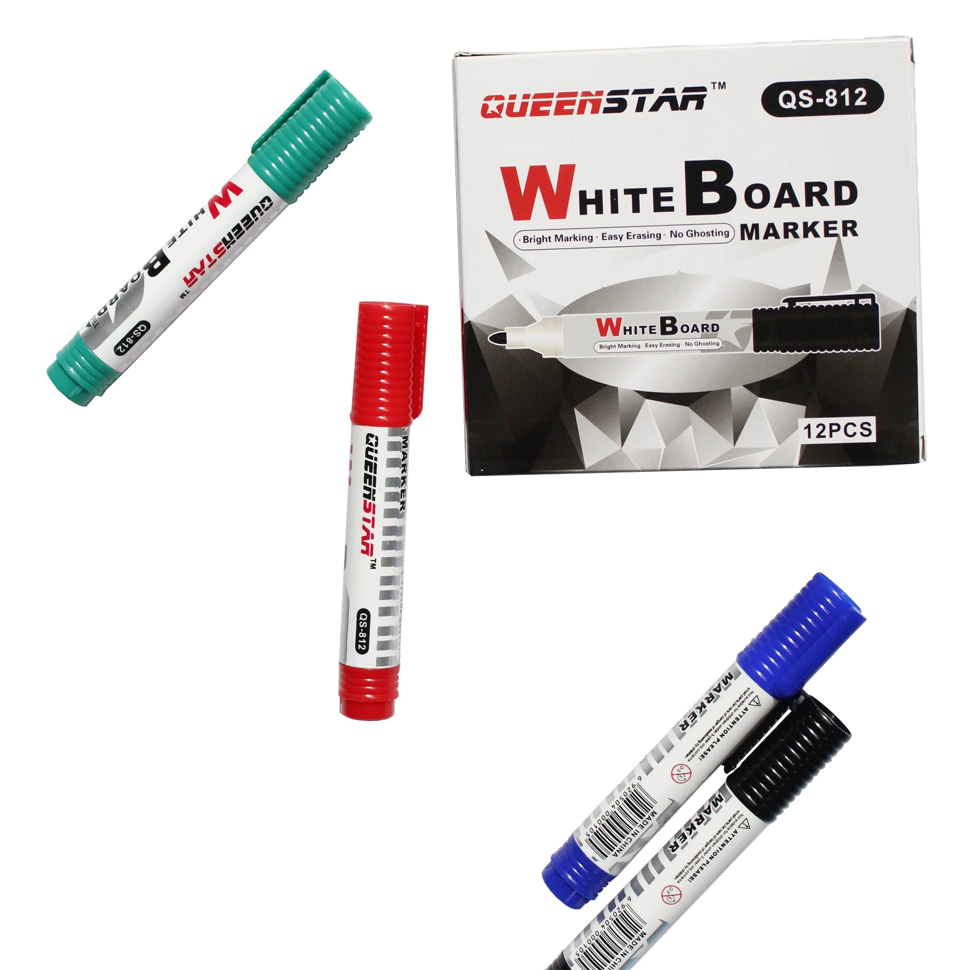 2025new KRC Stationery Accessories Dry Erase Bright 125mm Thick Long Blackboard Whiteboard Marker Pen Set School Office Supplier