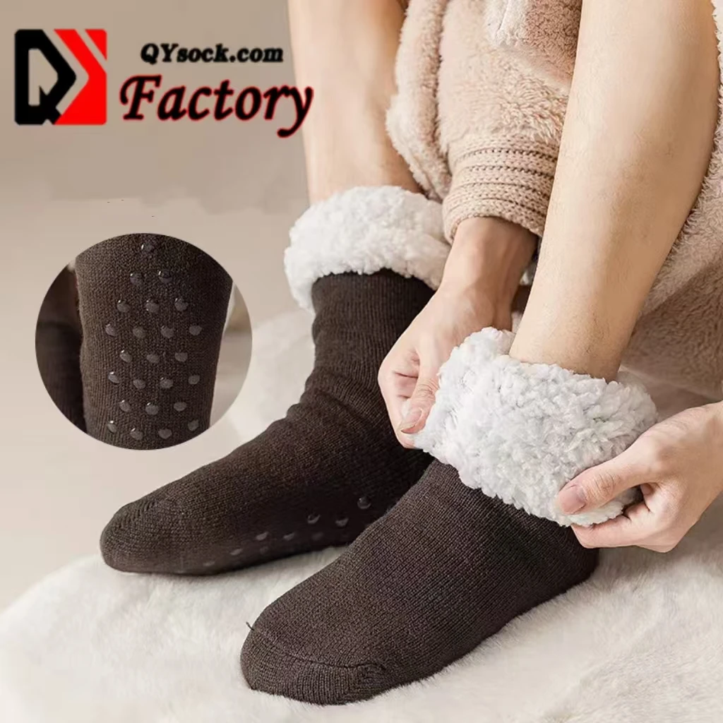 2024 новые тяжелые мягкие уютные ботинки из мериносовой шерсти носки зимние теплые толстые мужские шерстяные