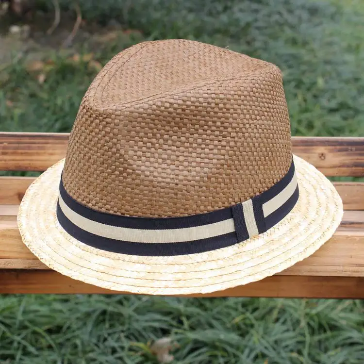 GG Wholesale Purple Straw Hat For Men And Women  Sunshade And UV Protection With Brim Hat