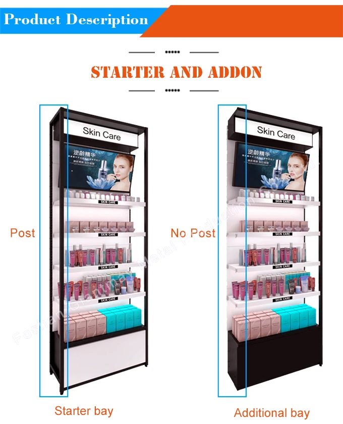 Giantmay OEM Makeup Nail Polish Display Stand Cosmetic Shelves for Shops