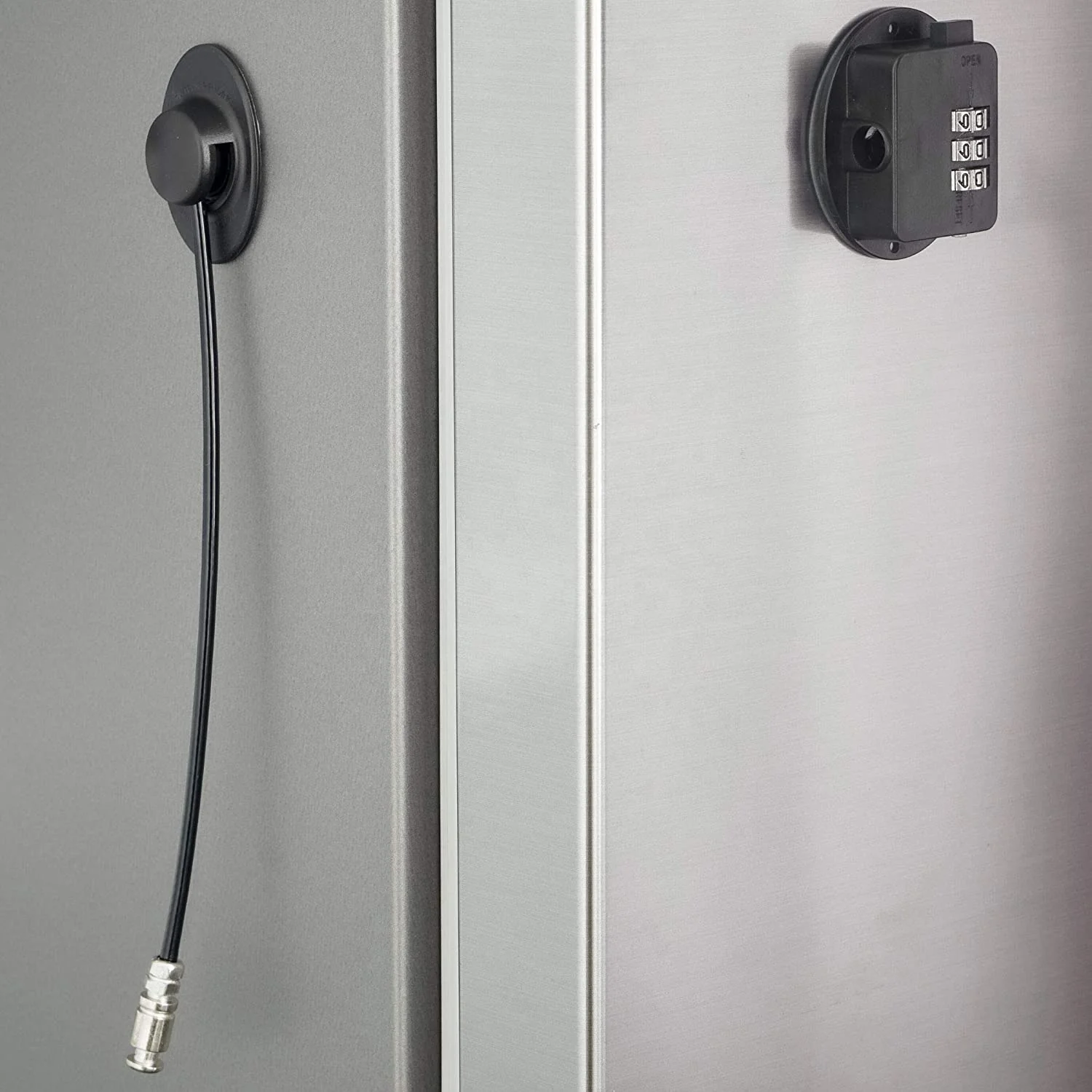 Combination Refrigerator Door Lock Child safety lock with Patent Pending