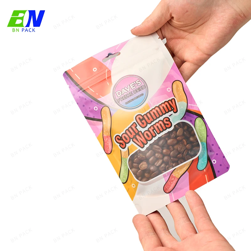 Custom Doypack Eco Friendly Recyclable Packaging Resealable Ziplock Zipper Food Tea Makeup Powder Plastic Stand Up Pouches Bag
