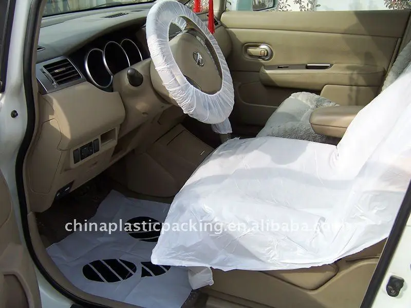 Disposable plastic Clear auto Seat Cover for TOYOTA Car