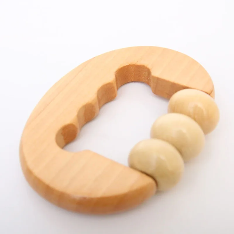 Handheld Wooden Mini Body Massager Full Body Self-Massage Roller for Instant Relief for Feet and Body