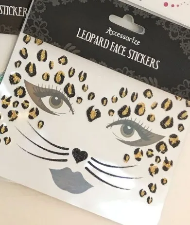 Magic Color Sexy Leopard Print Sexy Nipple Stickers Nipple Stickers Crystal