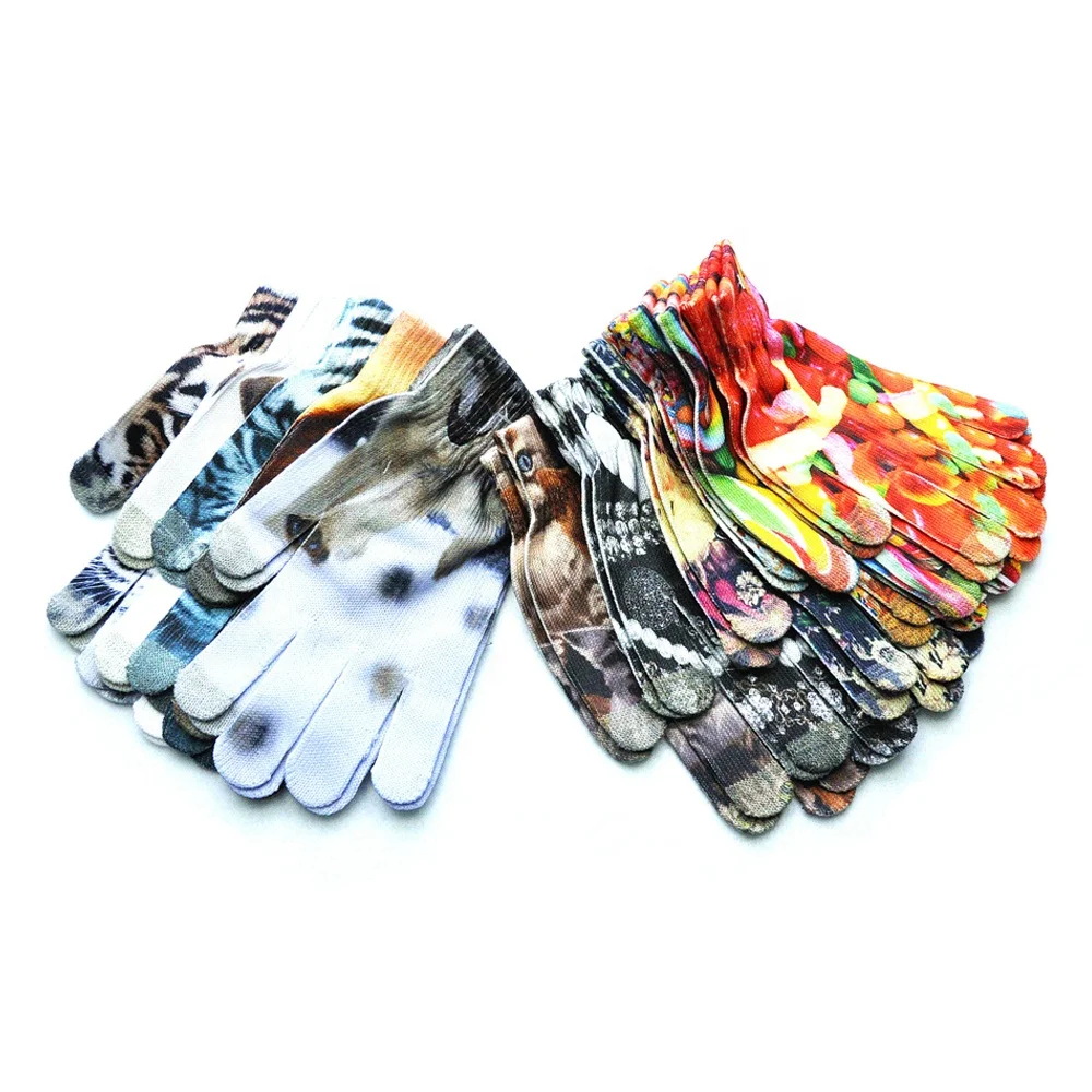 Индивидуальные зимние перчатки с сублимационным принтом, теплые перчатки для взрослых с принтом «сделай сам»