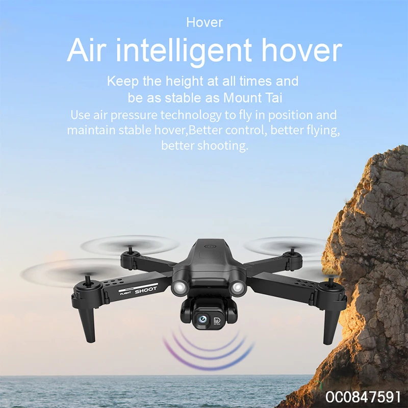 2.4 ghz 360 degree stunt dual camera fold drone kit with remote control