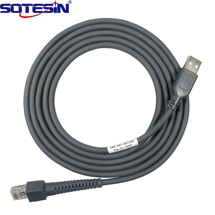  Новый 2021 2 м usb male a для rj45 кабеля кассовый pos аппарат кабель cba-u01-s07zar Символ ls2208 ls4208 Сканер