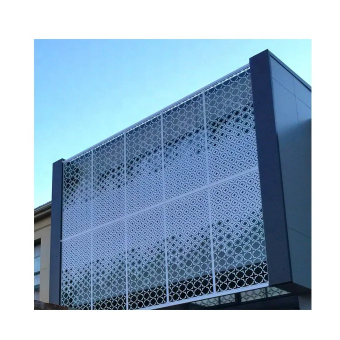 Decorative Laser Cut Metal Screen Building Wall Facade Panel