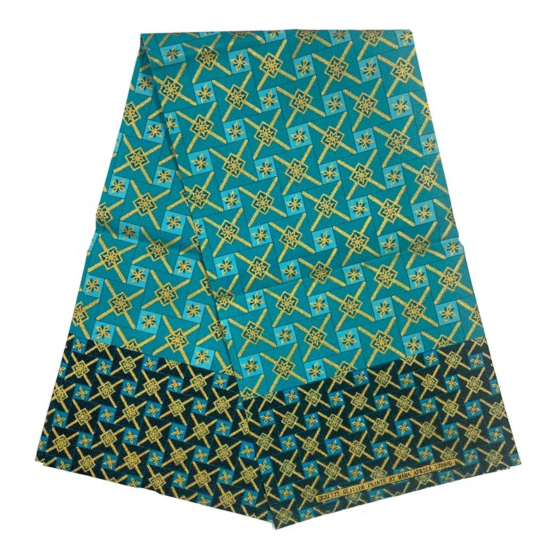 All export products luxury Gold Powder ghana ankara fabric african wax printed