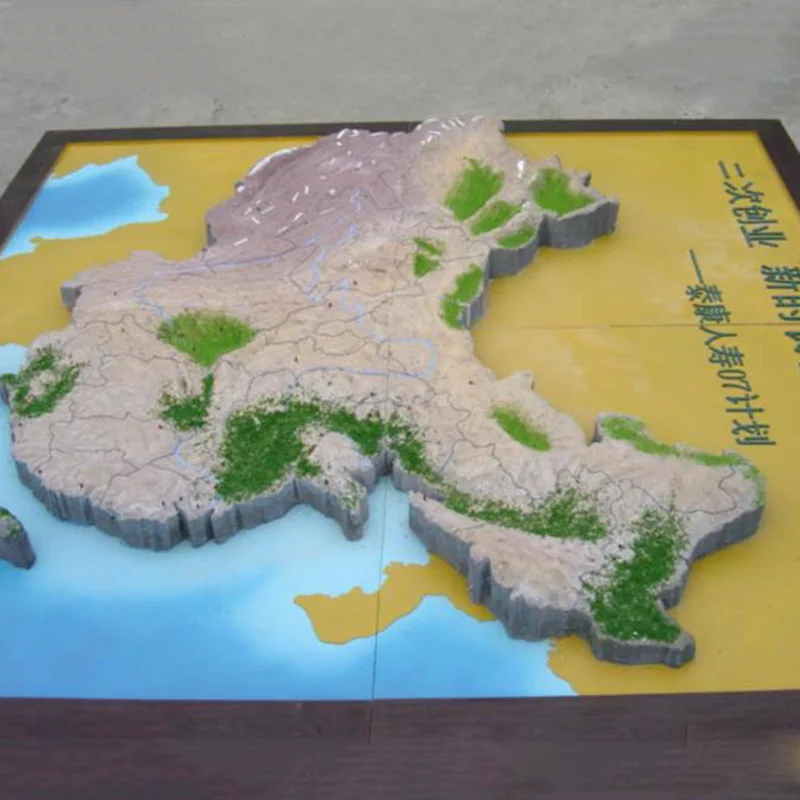 Sand table model planning machinery topography processing and production custom sand table model