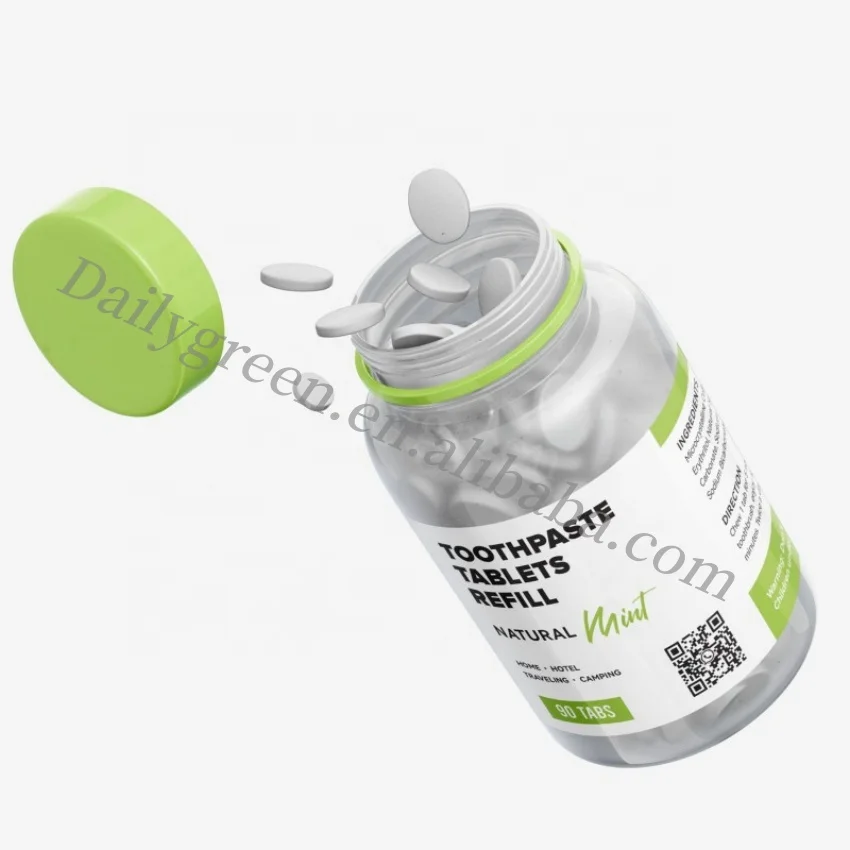 All Natural Vegan Toothpaste Tablets without SLS Ingredients