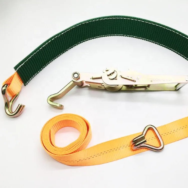 Hot Sale Polyester ratchet tie down Strap for car