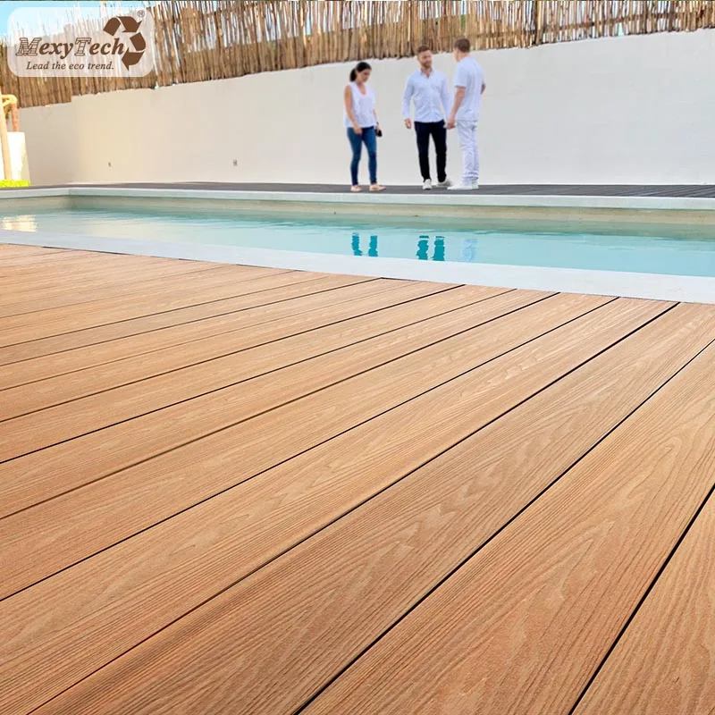 artificial wood plastic composite co-extrusion decking