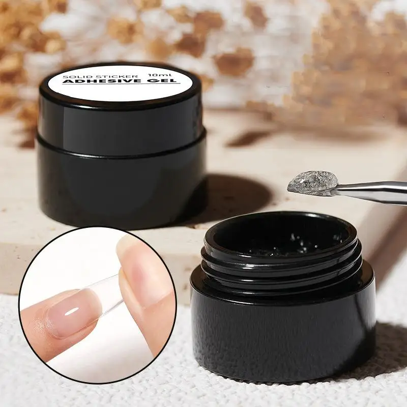 10ML Strong Clear Acrylic Solid Nail Gel Glue UV Light Cured for Nail Beauty for Salon Art DIY Home Use UV gel set
