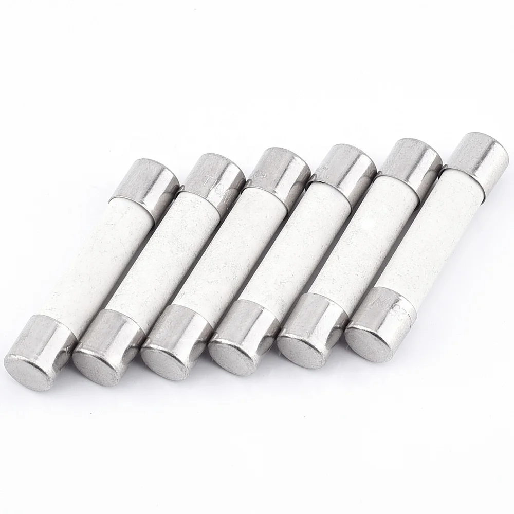 1-100A 125V250V Fast Acting Time-Lag 6*30mm Ceramic Tube Fuse