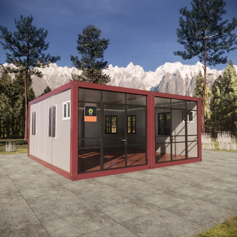 Professional manufacturer new design steel structure outdoor demountable house for restaurant