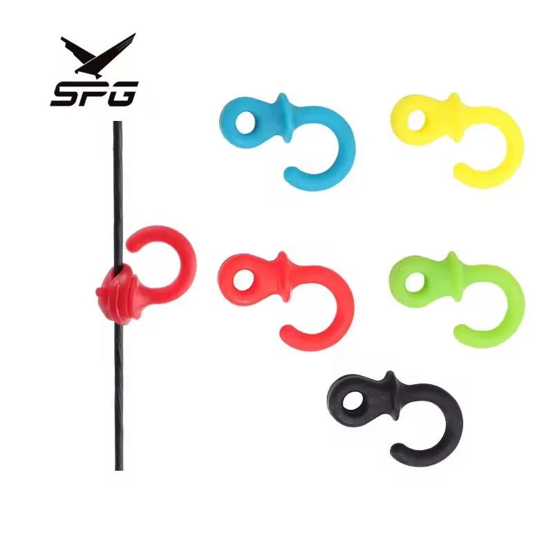 SPG Archery Bow String Stabilizer Kit Compound Bowstring Silencer Durable Vibration Damping Accessories Rubber Shock Absorber