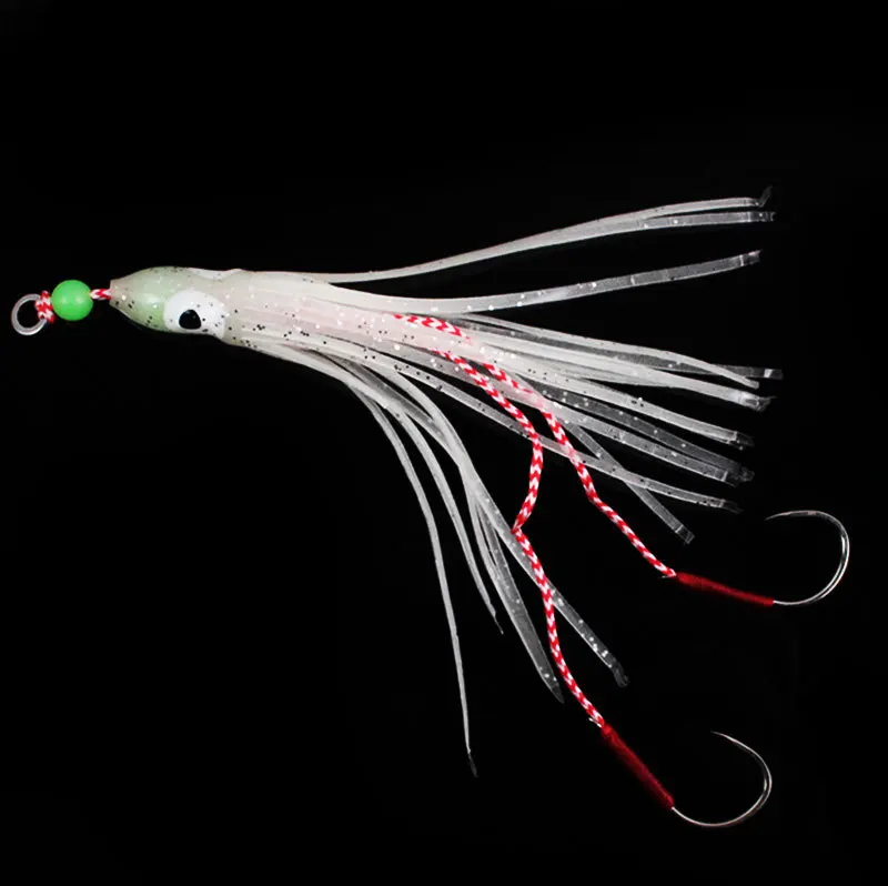 Sea Fishing Octopus Ironboard Hook Lure Bait Fishing Using Reinforced Luminous Hook with Barbs