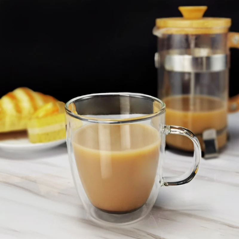 Double Wall Insulated Borosilicate Glasses Glass  Coffee Glass Tea Cup  Mug Espresso Cups