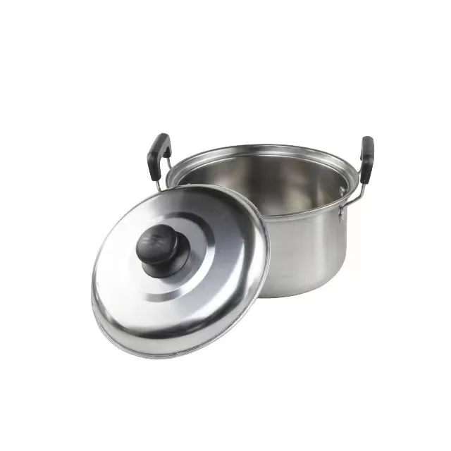 10 Pcs Kitchen Accessories  Stainless Steel Cookware Set Cooking Pot With Steel Lids