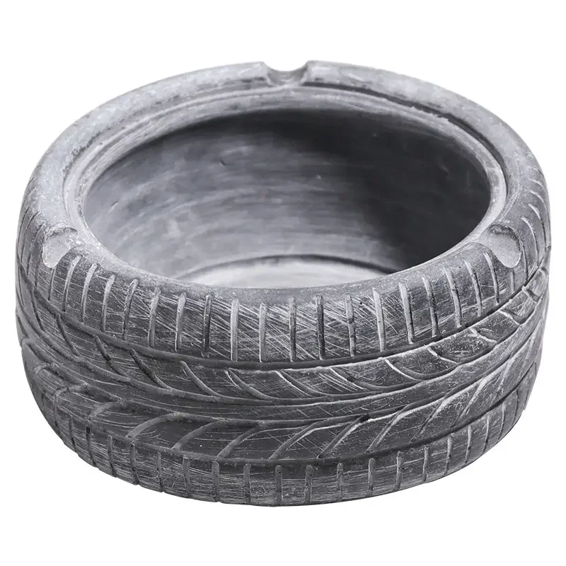 Exquisite personality home industrial style portable retro old creative home tire ashtray