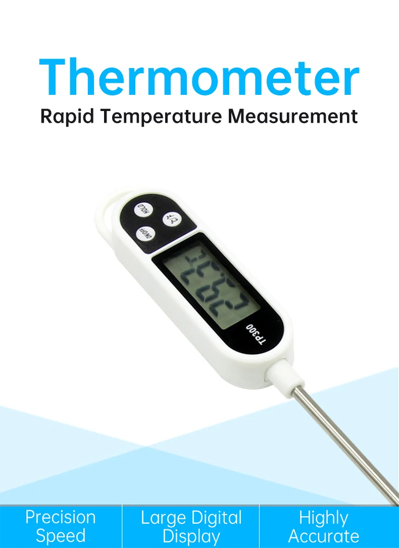 2024 New Household Kitchen Electronic Temperature Bbq Food Cooking Thermometer Dining Tools Digital Thermometer