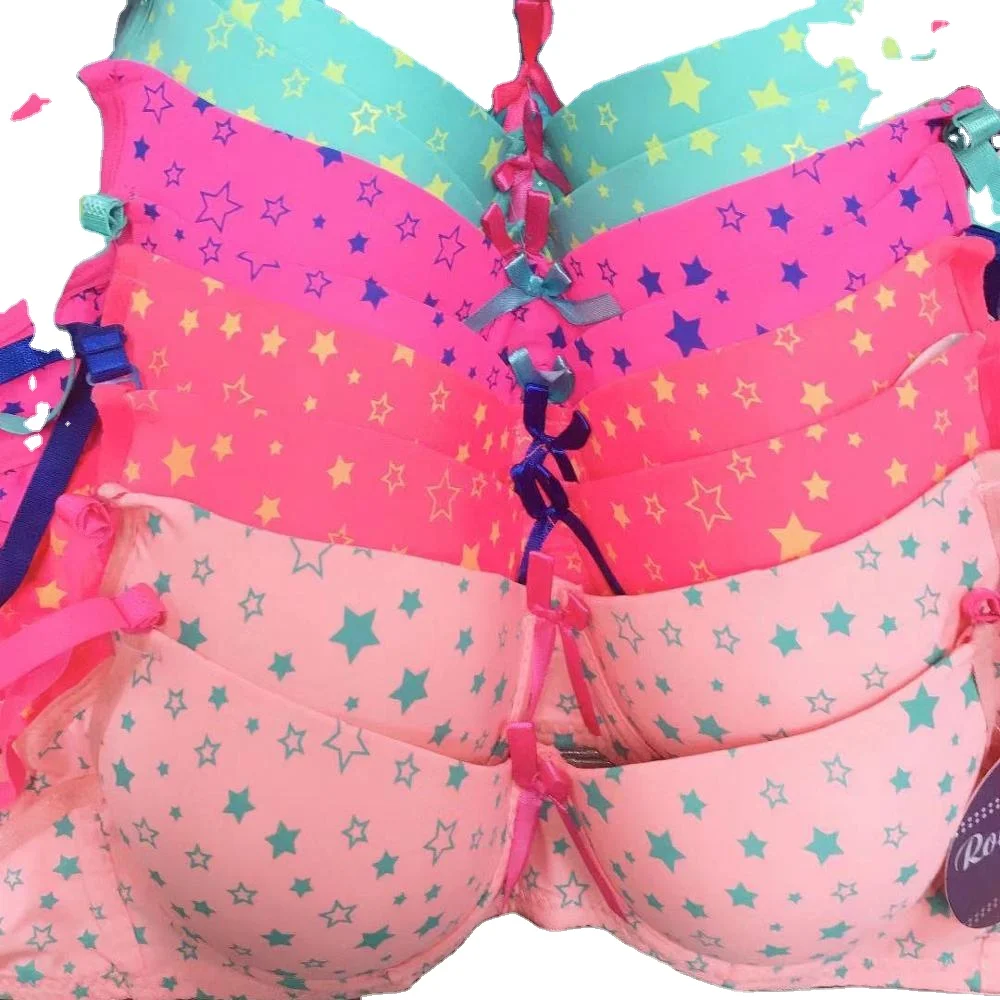 PRINTING CONTRAST COLOR NYLON TEENS BRA