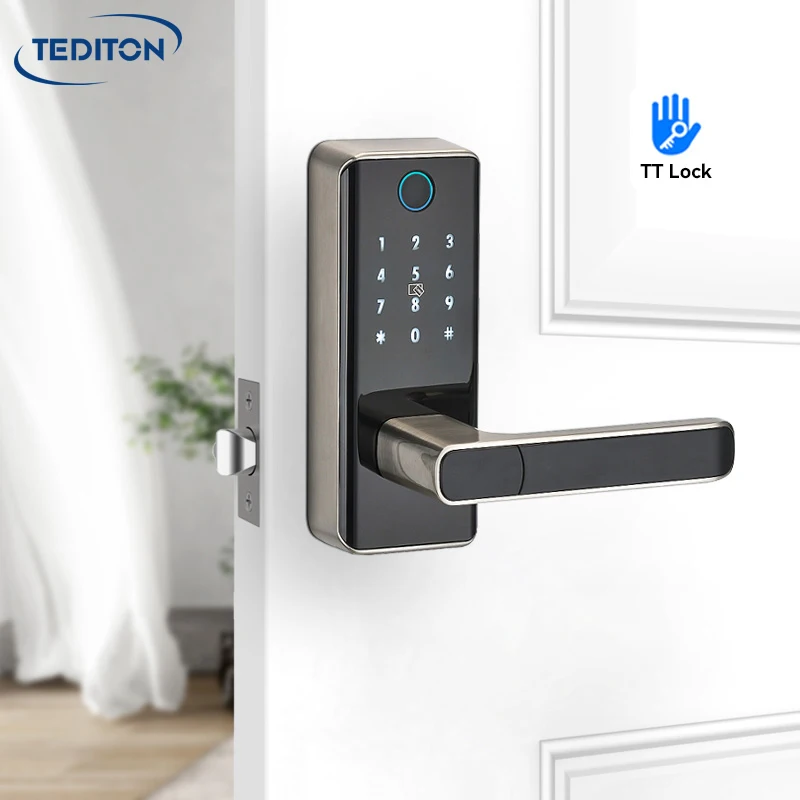 Tediton Wholesale Locks Electronic Alexa TTlock App Biometric Fingerprint Portable Door Lock