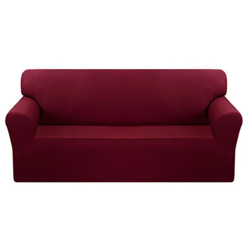 Directly Delivery Pure color solid-colored Printed Couch Cover Stretch Slipcovers Protector Elastic 1/2/3/4-seater Sofa Covers