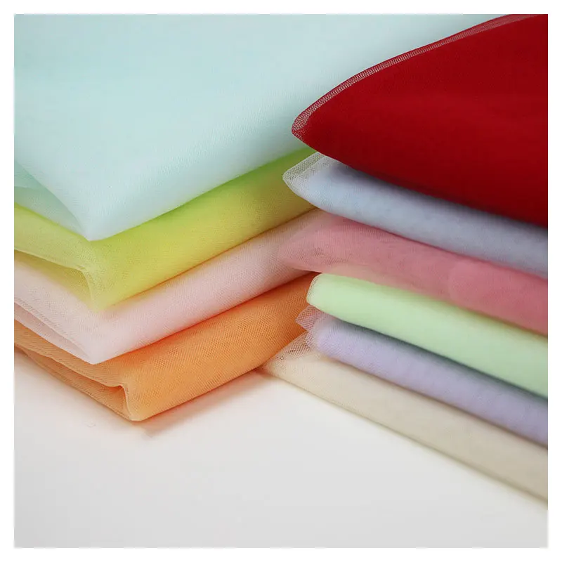 Factory Anti Static Soft Rhombus Net Mesh 100% Nylon Tulle Fabric For Swimwear