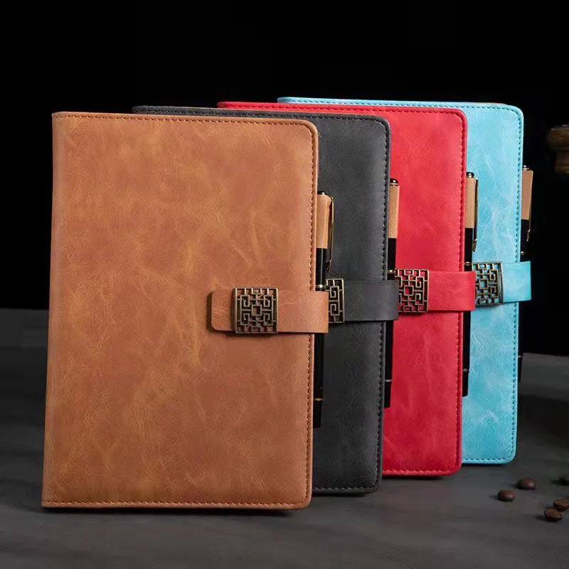 Custom Logo Fast Shipping New Design A5 Journals Customized Notebook With Diary Embossed Pu Leather Notebooks