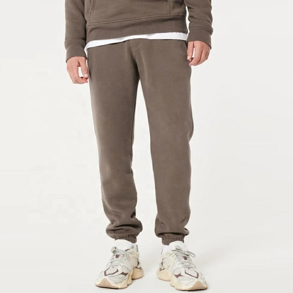 Custom Logo Cotton Polyester Fleece Sweatpants Men Joggers Screen Print Puff Printing DTG Print Men Sweatpants
