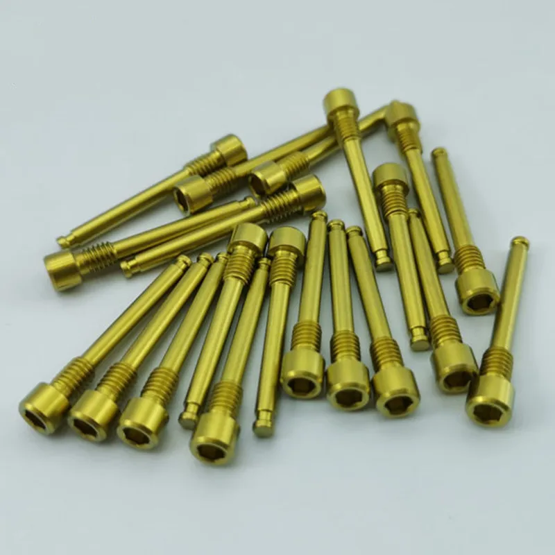 Colorful m4*30/35 Bicycle modification XT XTR Hydraulic Disc brake  Pads titanium threaded pin screw for shimano hope tech race