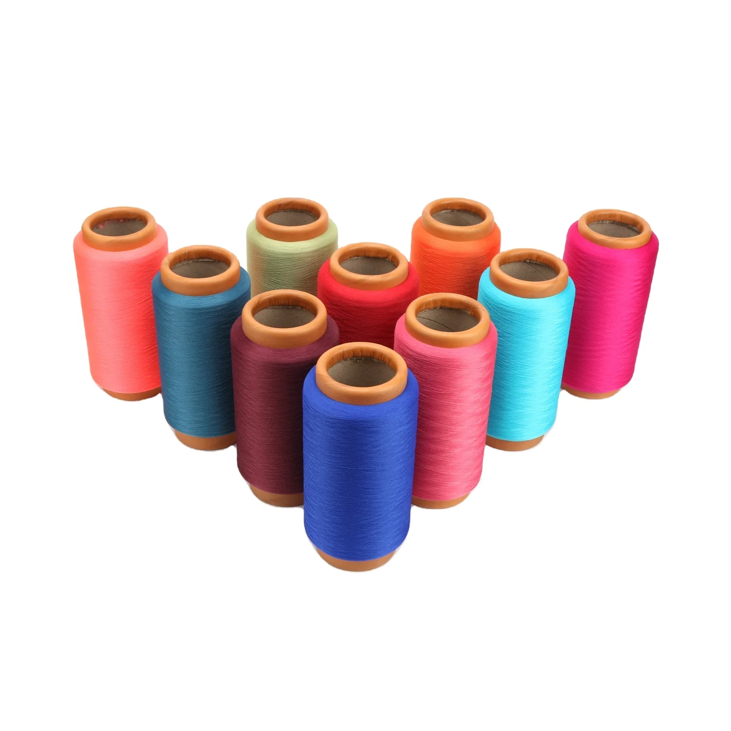 Hot Selling SCY Elastic Spandex Covered Polyester Sock Yarn High Strength for Knitting Machines Weaving Recycled & Dyed Pattern