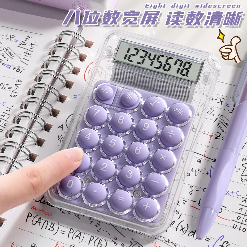 Office creative cute portable pocket mini 8 digits scientific calculator for girls