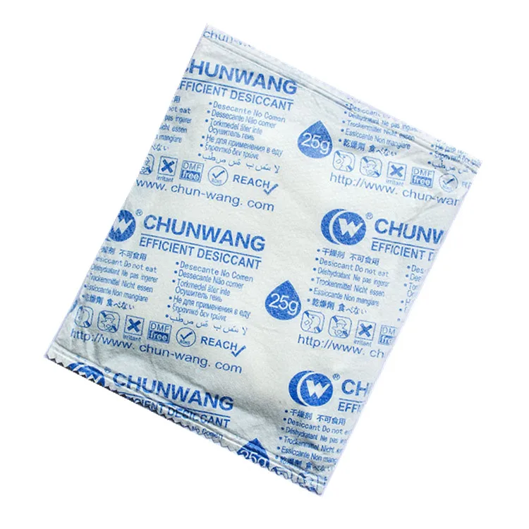 Factory Wholesale Chemical Calcium Chloride Desiccant 25g