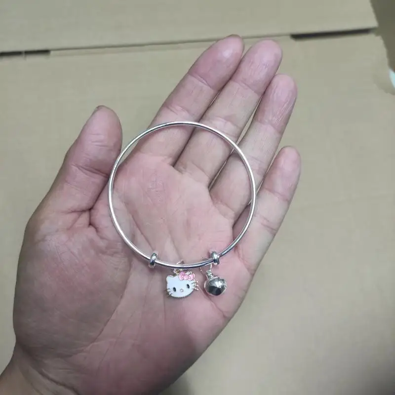 Sanrio bell bracelet cute Cartoon Yugui dog Melody Bracelet sweet Kulomi Hello Kitty jewelry