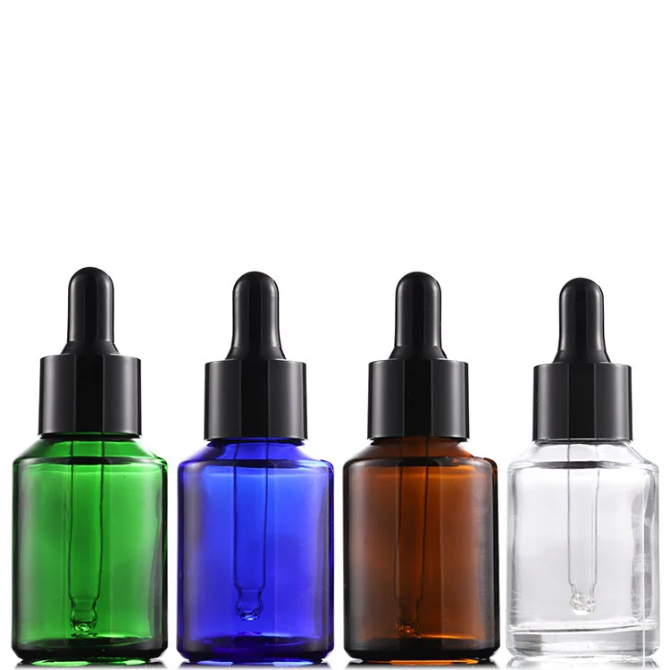 Wholesale Manufacturers Colorful 30ml Empty Oil Dropper Glass Perfume Bottle For Essential Oil