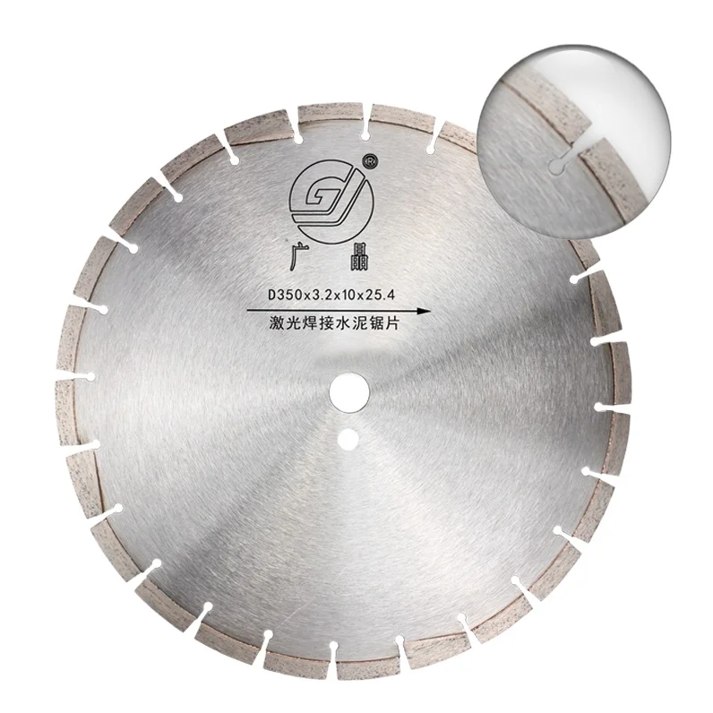 High-quality 300mm-800mm Segmented, Sharp U-groove Diamond Saw Blades For Asphalt Concrete With Protective Teeth