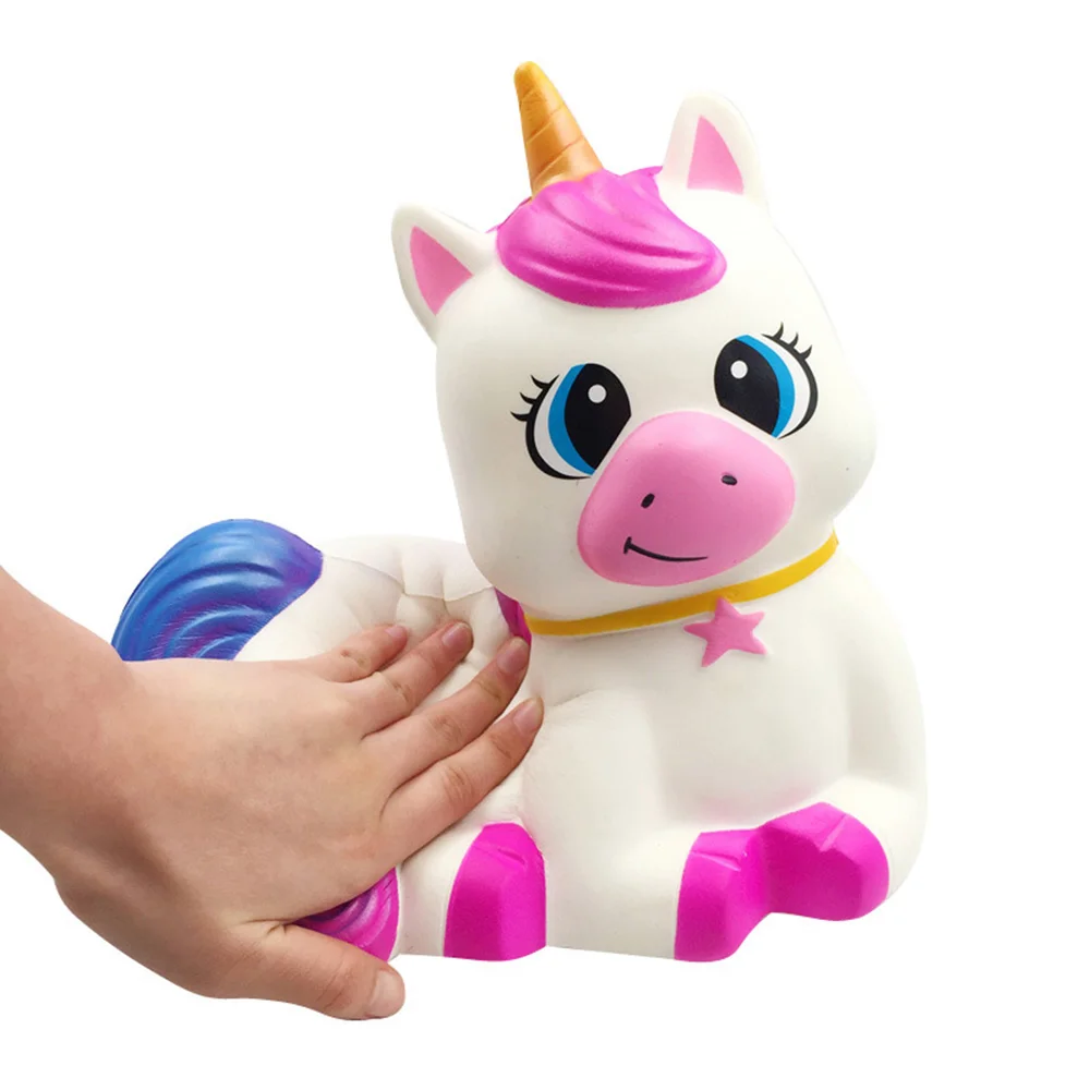 Сжимаемые игрушки в виде единорога, животных, сжимаемые игрушки большого размера из полиуретановой пены, антистрессовые игрушки