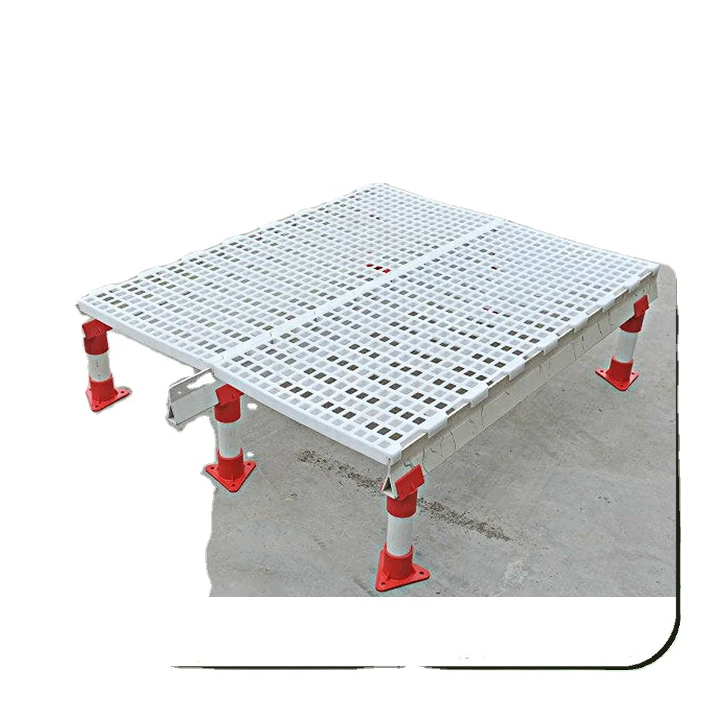 poultry farming plastic raised slat floor for broiler and breeder chicken farm house