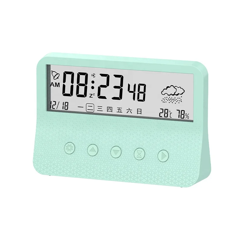 Multi-Function Thermometer Calendar Display Snooze Table Desk Clock Smart Alarm Clock Digital Alarm Clock