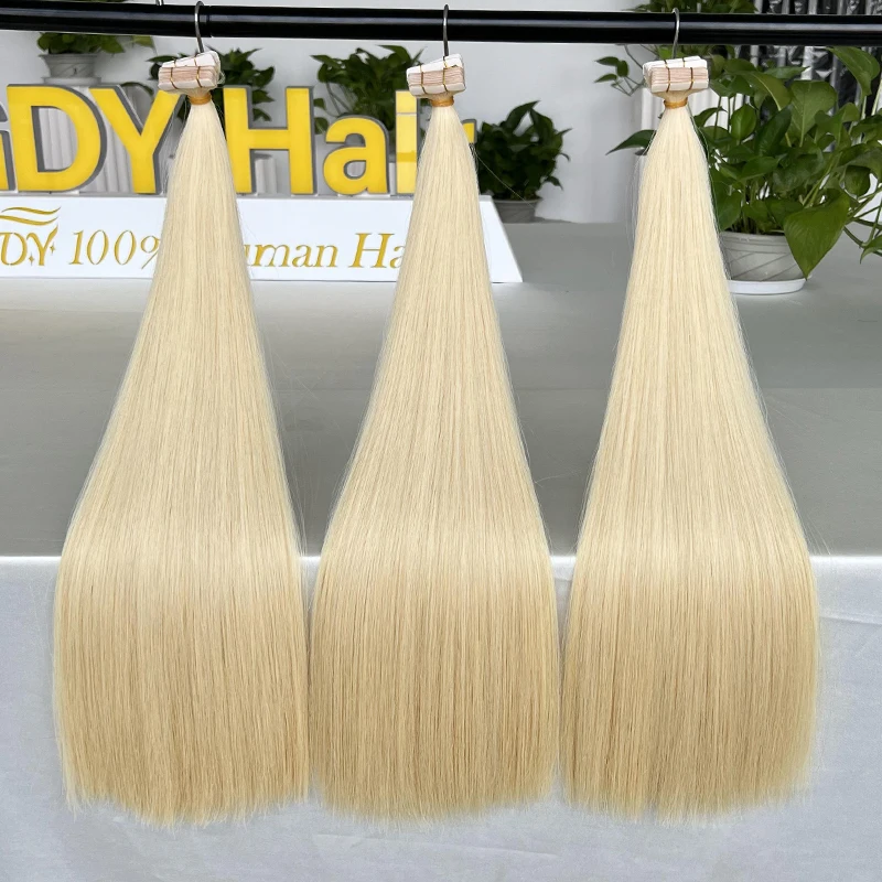 Natural 613  Vietnam Bone Straight Super Double Drawn Raw Virgin Hair Extensions Blonde Human Hair